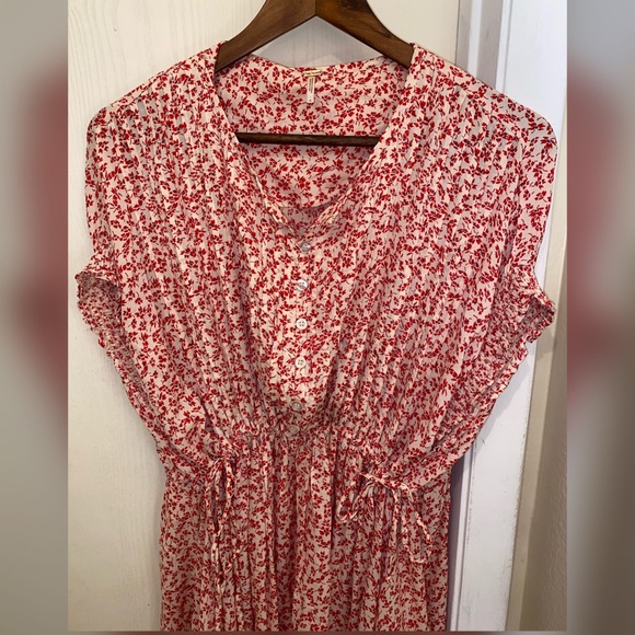 Free People Dresses & Skirts - Free People mini floral boho tie swing dress